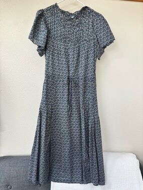 Trovata Navy Floral Midi Dress